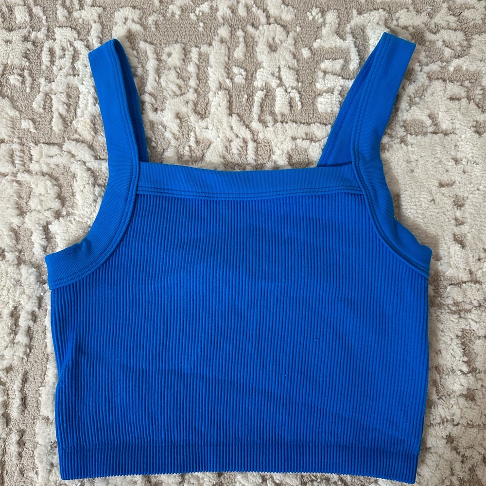 NWOT Blue CottonOn Cropped Tank Top